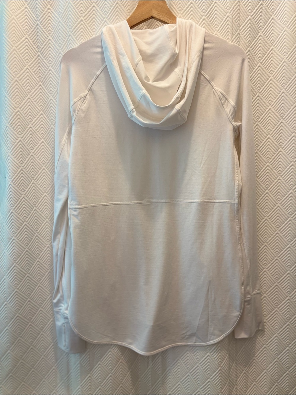 ATHLETA Baja UPF Hoodie Sun Jacket Swim Cover Up White Small - Picture 7 of 10